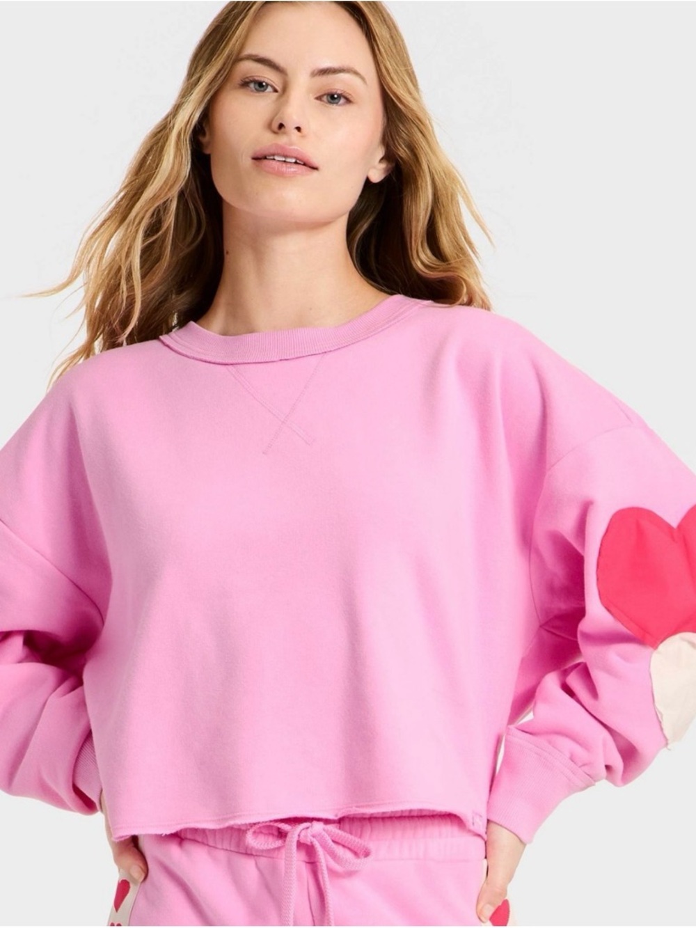 JoyLab Soft Pink Crewneck Sweatshirt